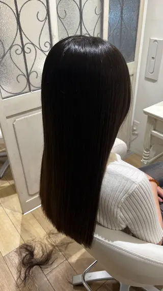 ロング カラー 似合わせ 顔周りYUUGAのヘアスタイル