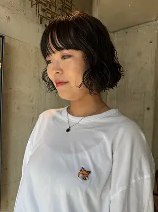 ショート カラー パーマ 🍈yurina 福岡/パーマ🍈のヘアスタイル