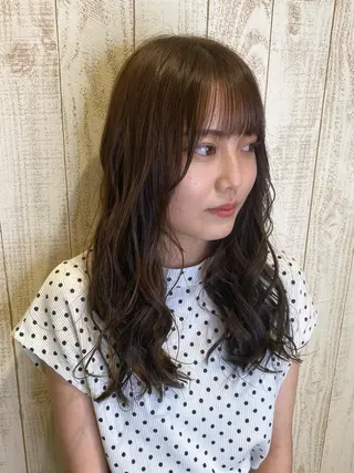 セミロング 銀座　プロの髪質改善 ハシモトリュウタのヘアスタイル