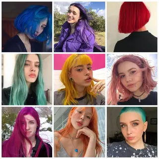 カラー センターパート／マッ シュ／パーマ　あさみのヘアスタイル