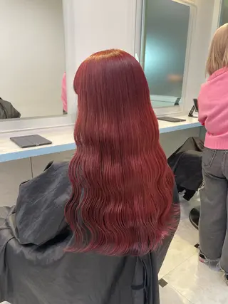 ロング カラー 🇰🇷韓流暖色ヘア 🍒saaya🍒のヘアスタイル