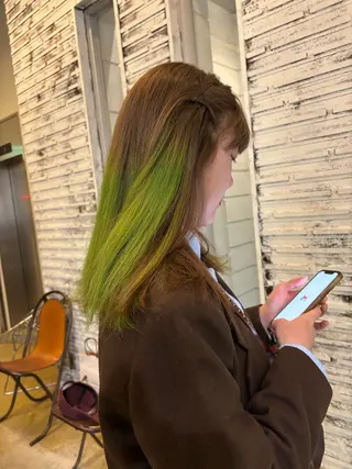 カラー YUI/アイブロウ/ 透明感カラー✨のヘアスタイル