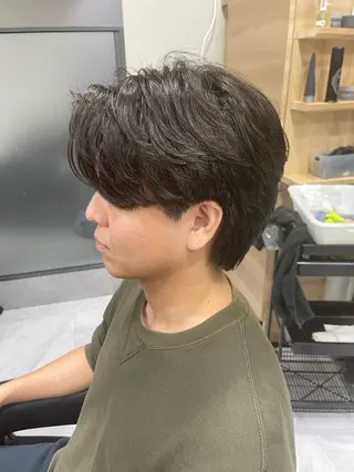 ショート パーマ メンズ 🌻メンズカット 落合諒🌻のヘアスタイル