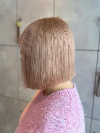 ミディアム カラー 🎀ハイトーン・艶 カラー HANA🎀のヘアスタイル