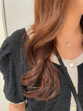 セミロング 韓国風パーマ/ヘア セット/店長みづきのヘアスタイル