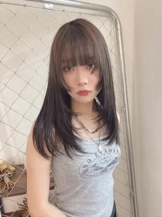 ロング おばた ちひろのヘアスタイル