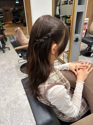 ヘアアレンジ ピンクカラーアレンジ 🩷AYANA🩷のヘアスタイル