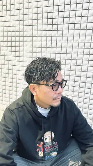 ショート パーマ メンズ 💈メンズパーマ💈 ナカザワ リョウのヘアスタイル