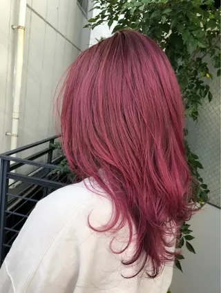 セミロング カラー 須田 ゆかりのヘアスタイル