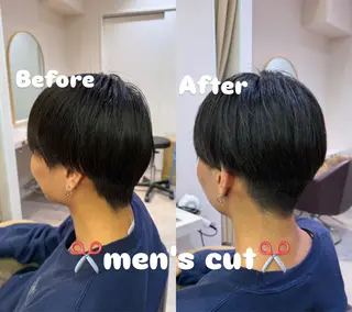 メンズ 韓国レイヤー 🎀ダブルカラーのヘアスタイル