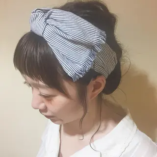 ミディアム ヘアアレンジ 加藤 綾華のヘアスタイル