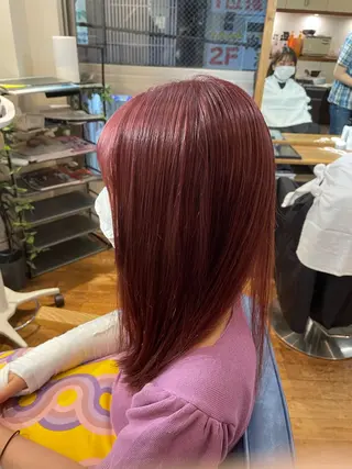 ミディアム カラー 成瀬 一生のヘアスタイル
