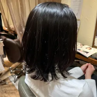 ミディアム chakura めいのヘアスタイル