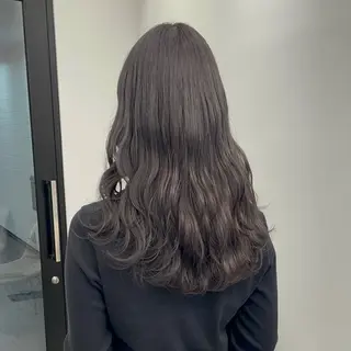 ロング カラー joule 藤原沙綾のヘアスタイル