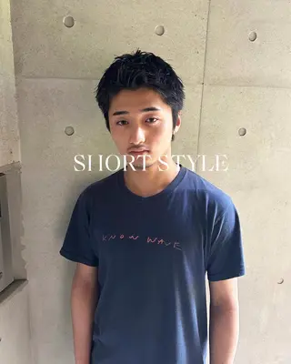 ショート パーマ メンズ 💈メンズ短髪特化 ✂︎伊藤大輝💈のヘアスタイル