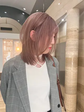 ミディアム カラー ダブルカラーVia/ airi♡のヘアスタイル