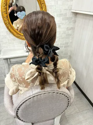 ヘアアレンジ ヘアセット☆ 髪質改善カラー☆まいのヘアスタイル