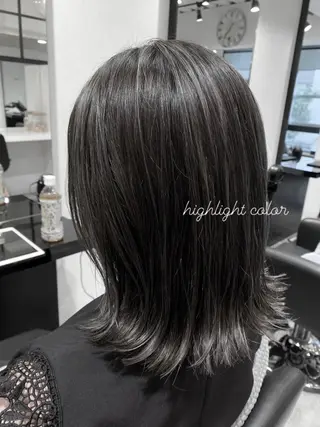 ミディアム カラー 髪質改善/艶カラー 🎀レイヤーカットのヘアスタイル