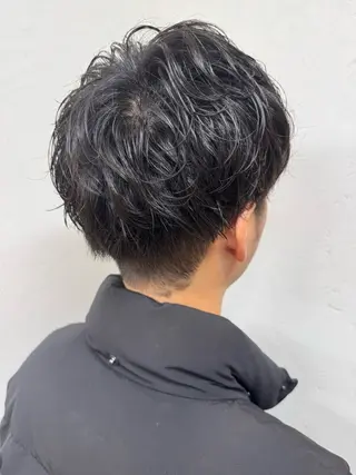 ショート パーマ メンズ パーマ/ハイトーン /吉田眞のヘアスタイル