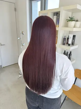 ロング カラー 堀越 美羽のヘアスタイル