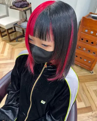 ミディアム カラー ヘアアレンジ ハイトーン特化🤍 浦住のヘアスタイル