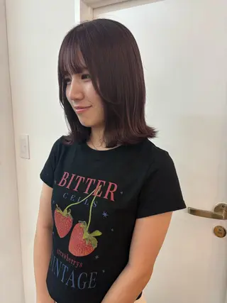 ミディアム カラー ichika/福岡 /透明感カラー🤎のヘアスタイル