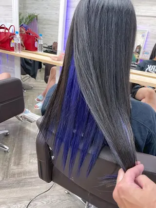 ロング カラー 北沢 隆のヘアスタイル