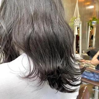 ミディアム カラー ヘアアレンジ 【ダメージレス施術】 【透明感】北村 拓也のヘアスタイル