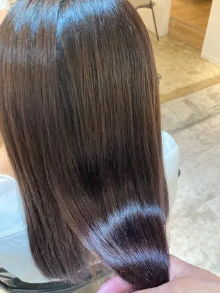 ミディアム カラー 【女性指名No.1】 西口直子のヘアスタイル
