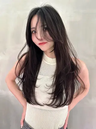 ロング カラー 韓国ヘア/レイヤー /大嶽佑馬のヘアスタイル