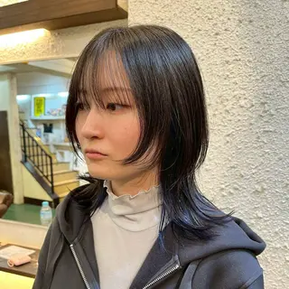 ミディアム カラー 🤡暖色レイヤー 🤡みさきのヘアスタイル