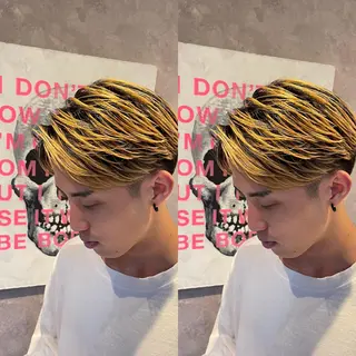 ショート ヘアアレンジ メンズ 目黒六 MEGURO BARBERSHOP6PPONGI所属・【メンズ限定】 旭岡亘哉のヘアスタイル