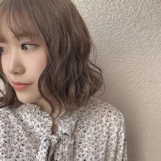 ミディアム カラー パーマ ヘアアレンジ メンズ キッズ ネイル マツエク・マツパ 新宿駅近♡友達とOK 🦋W -ワット -のヘアスタイル