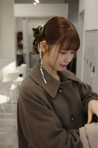 ロング カラー ヘアアレンジ hiide sisiのヘアスタイル