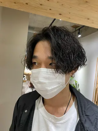 パーマ メンズ メンズブリーチカラー /パーマ ごーた立川のヘアスタイル