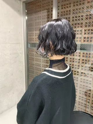 パーマ ボブパーマコテ巻き風 パーマNo1深江秀平のヘアスタイル