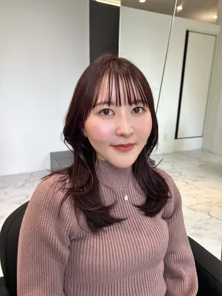 ミディアム カラー 片山美穂 心斎橋・なんばのヘアスタイル