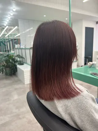 ミディアム カラー 💖艶髪&ブリーチ髪 質改善💖舜希のヘアスタイル