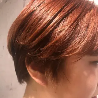 ショート カラー レイヤーカット 韓国ヘアayameのヘアスタイル