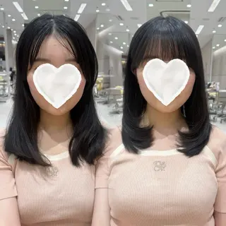 ミディアム カラー 内田 志乃のヘアスタイル