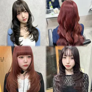 ロング maya🇰🇷韓国 レイヤー/顔まわりのヘアスタイル