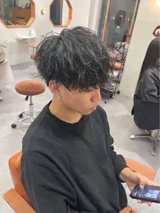 ショート パーマ メンズ 【メンズ特化】 メンズパーマ/雄斗のヘアスタイル