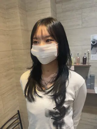 ロング レイヤー/韓国/ ハッシュ/高田翼のヘアスタイル