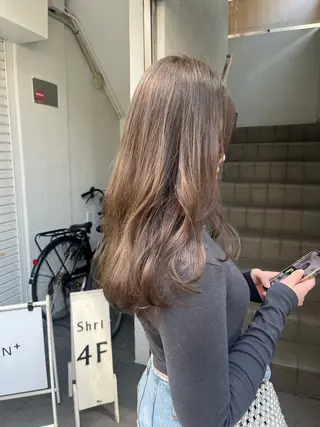カラー レイヤーカット🍏 オリーブ/ののかのヘアスタイル