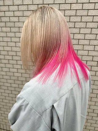 ロング カラー 汐見 悠佑のヘアスタイル