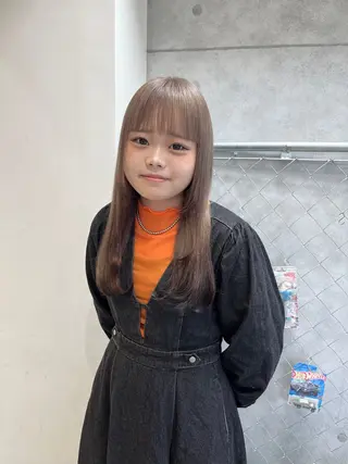 ロング kanta 梅田 韓国ハイトーンのヘアスタイル