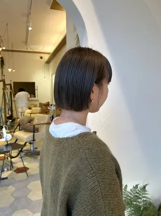 ショート カラー 柳川沙羅 🌿透明感カラーのヘアスタイル
