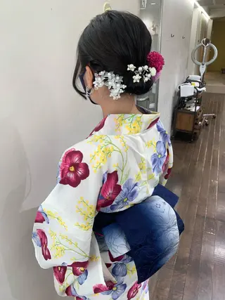 ヘアアレンジ デジタルパーマ🫧 韓国風ヘア🫧サクラのヘアスタイル