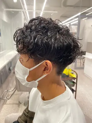 パーマ メンズ メンズスタイリスト✨ 助川龍哉のヘアスタイル