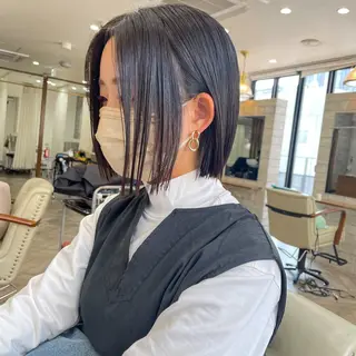 ショート カラー 髪質改善 中川　翔のヘアスタイル